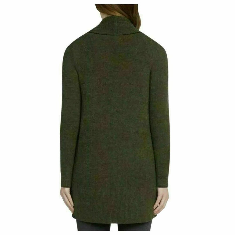 MAX & MIA Women The Essential Travel Cardigan Open Front Pockets --Olive - Picture 2 of 5